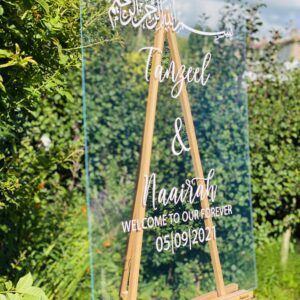 A1 Acrylic Event Sign